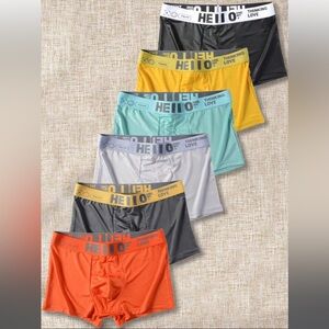 Men’s 6 Pack Monogram Print Boxers